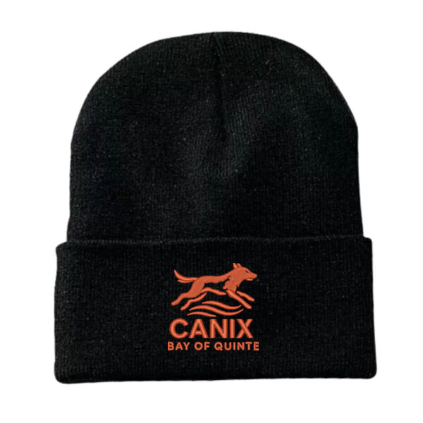Embroidered Knit Cuff Toque  Thumbnail